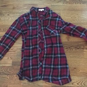 Flannel long sleeve tunic-VGUC